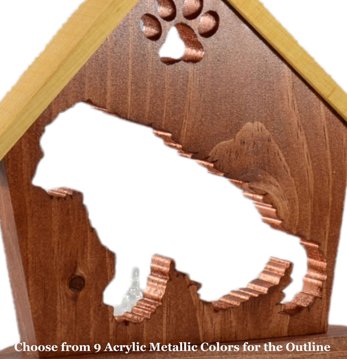 SHEEPDOG Personalized Dog Memorial Gift | Doghouse LED Tealight - DogPound Creations