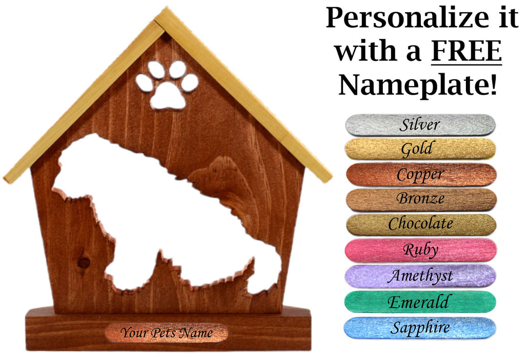SHEEPDOG Personalized Dog Memorial Gift | Doghouse LED Tealight - DogPound Creations