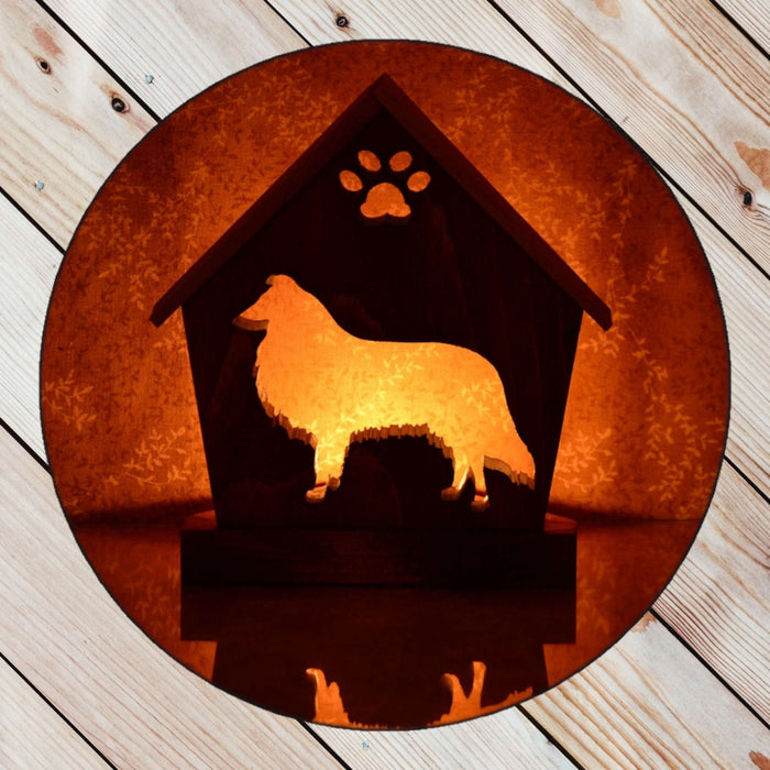 SHELTIE Personalized Dog Memorial Gift | Doghouse LED Tealight - DogPound Creations