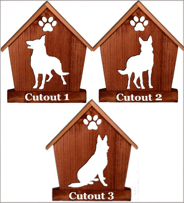 SHEPHERD Personalized Dog Memorial Gift | Doghouse LED Tealight - DogPound Creations
