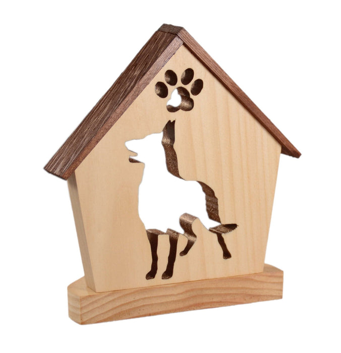 SHEPHERD Personalized Dog Memorial Gift | Doghouse LED Tealight - DogPound Creations