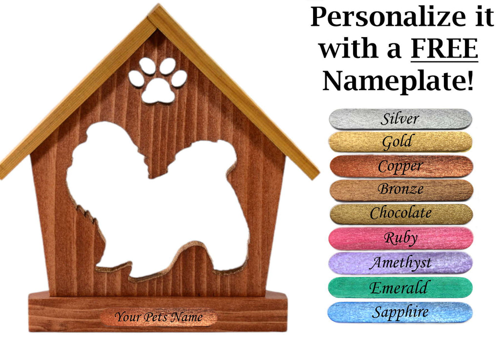 SHIH TZU Personalized Dog Memorial Gift | Doghouse LED Tealight - DogPound Creations