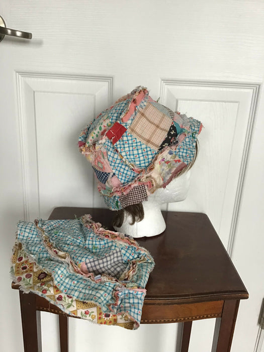 Short brim shabby chic bucket hats