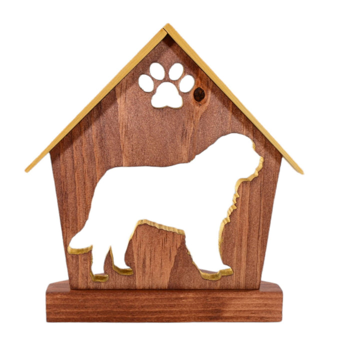 St BERNARD Personalized Dog Memorial Gift | Doghouse LED Tealight - DogPound Creations
