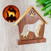 St BERNARD Personalized Dog Memorial Gift | Doghouse LED Tealight - DogPound Creations