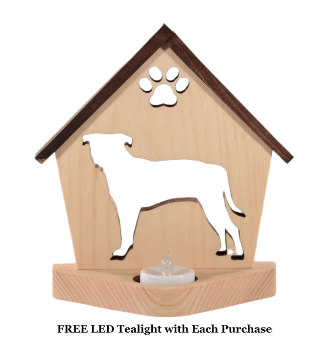 STAFFIE Personalized Dog Memorial Gift | Doghouse LED Tealight - DogPound Creations