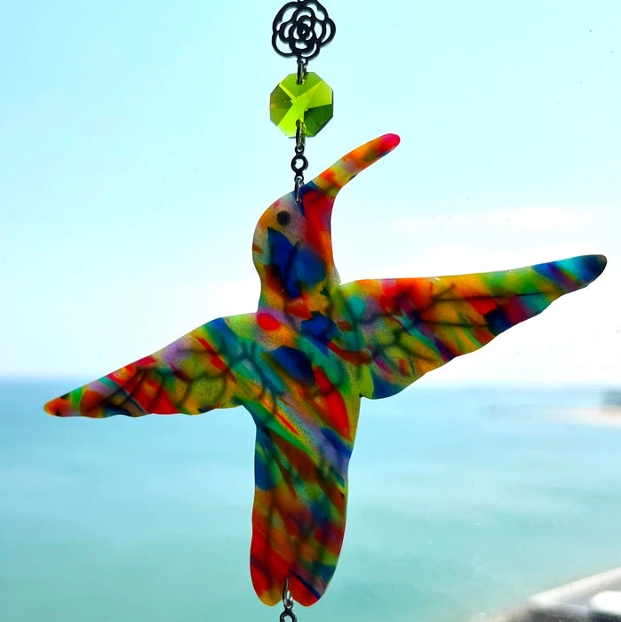 Suncatchers Hummingbird Suncatcher – Handmade Rainbow Window Decor