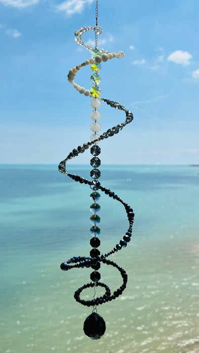 Suncatchers Midnight Eclipse Spiral Suncatcher