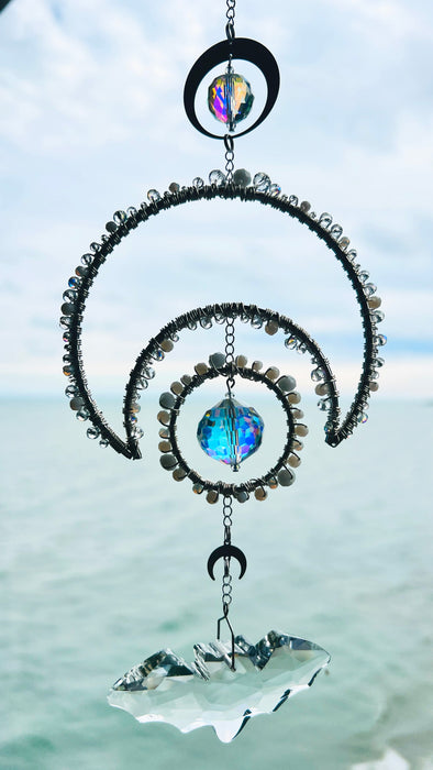 Suncatchers Moonlit Bat — Celestial Crystal Bat Suncatcher