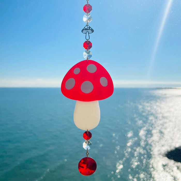 Suncatchers Red Mushroom Suncatcher