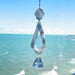 Suncatchers Silver / Grey Scalloped Triangle Suncatcher