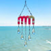 Suncatchers Burgundy, White & Silver Squiggle MM Suncatcher