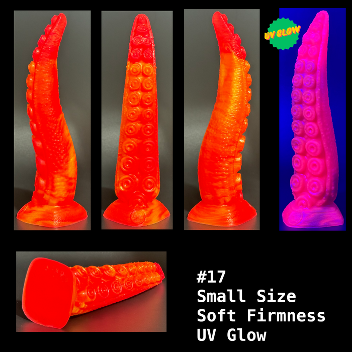 NSFW * Takuma - The Nanaimoteuthis Tentacle Dildo (Pre-Mades - Small Size) * Body-Safe Platinum Cure Silicone