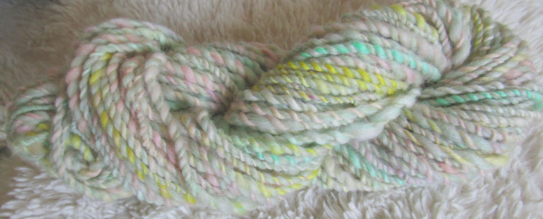 Handspun 2 ply wool Baby Candies