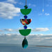 Blue Green & Multicolored Triple Arch Suncatcher