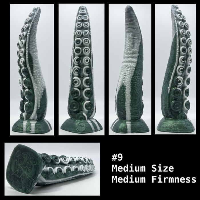 NSFW * Takuma - The Nanaimoteuthis Tentacle Dildo (Pre-Mades - Medium Size) * Body-Safe Platinum Cure Silicone