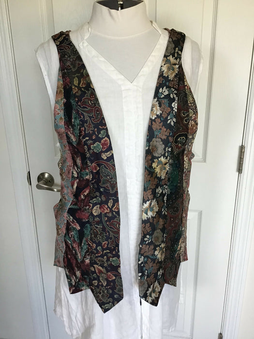 Upcycled tie vest, customized size