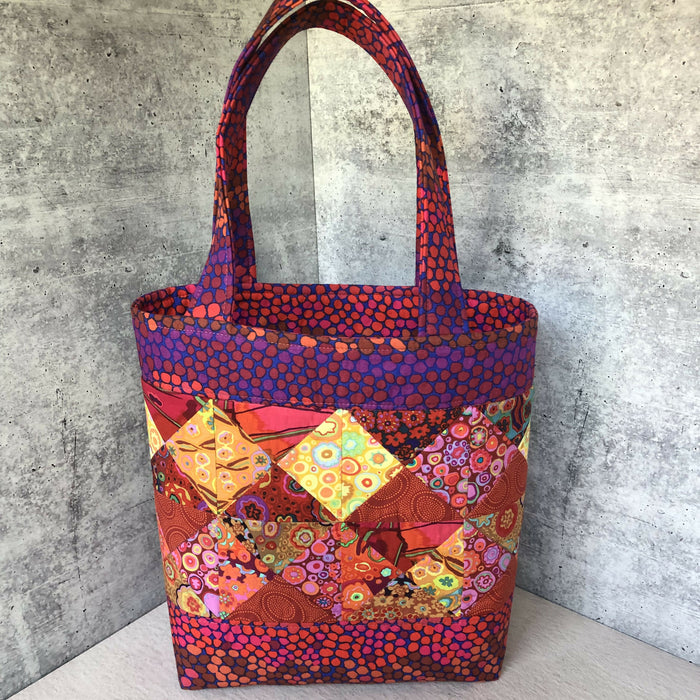 Patchwork Red Kaffe Fasset Tote/Bag