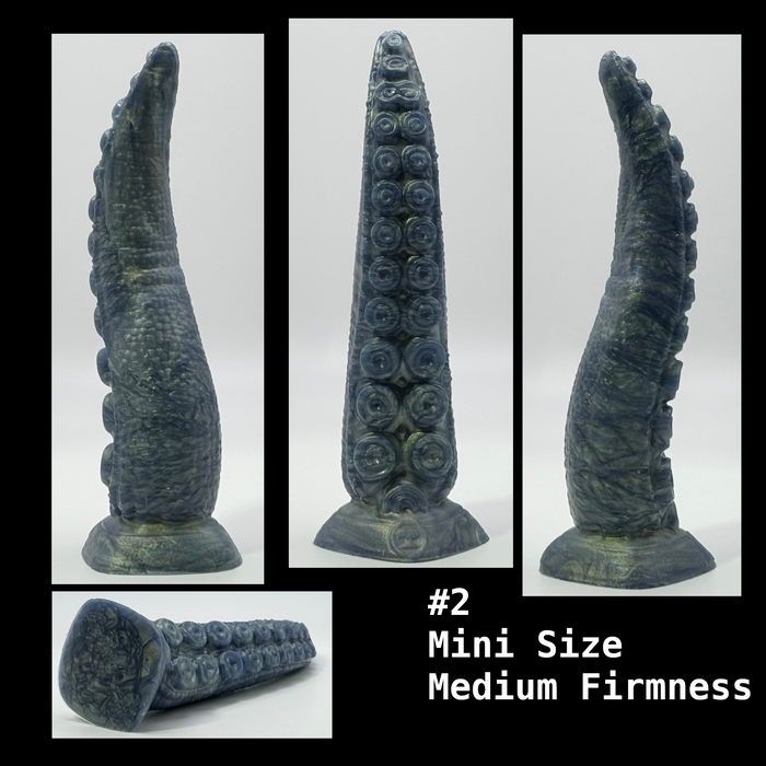 NSFW * Takuma - The Nanaimoteuthis Tentacle Dildo (Pre-Mades - Mini Size) * Body-Safe Platinum Cure Silicone