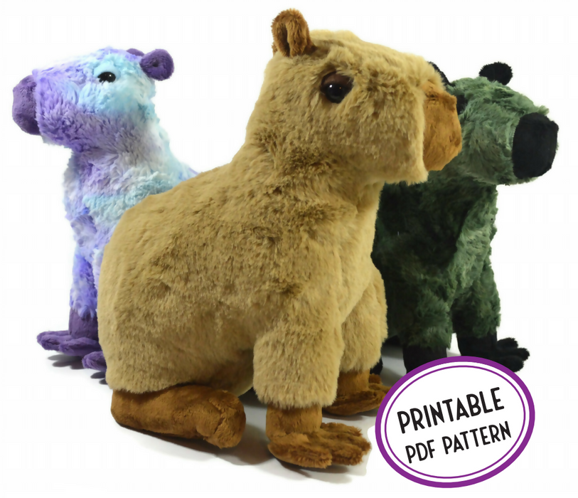 Ana the Capybara - Plush Sewing Pattern