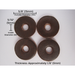 Walnut Studiolo Parts Leather Washers