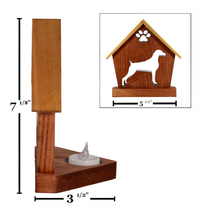 WEINMARANER Personalized Dog Memorial Gift | Doghouse LED Tealight - DogPound Creations