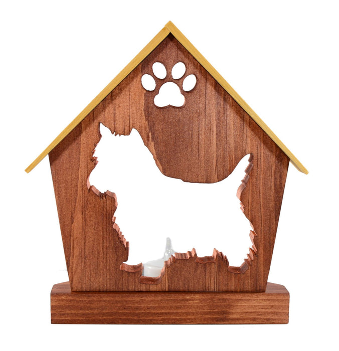 WESTIE Personalized Dog Memorial Gift | Doghouse LED Tealight - DogPound Creations