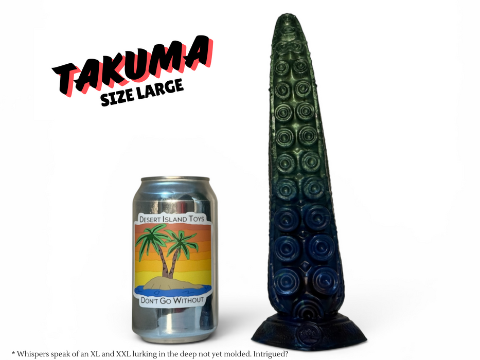 NSFW * Takuma - The Nanaimoteuthis Tentacle Dildo (Pre-Mades - Large Size) * Body-Safe Platinum Cure Silicone