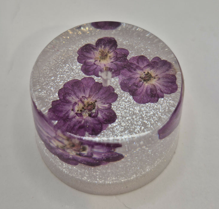 Purple Floral Incense Holder