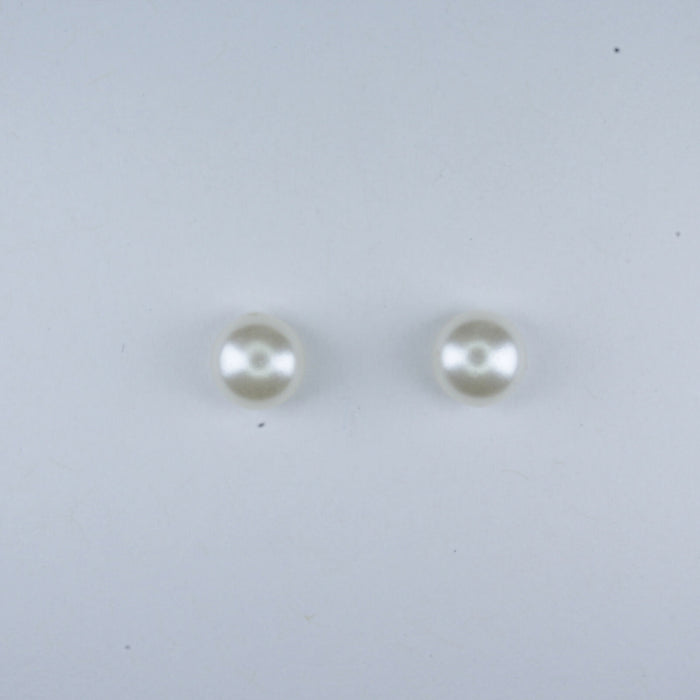 Fresh Water Pearl Earrings in 2 colors and 3 sizes or as a 6 pack. Magnetic, Hypoallergenic Surgical Steel Stud or Clip-on