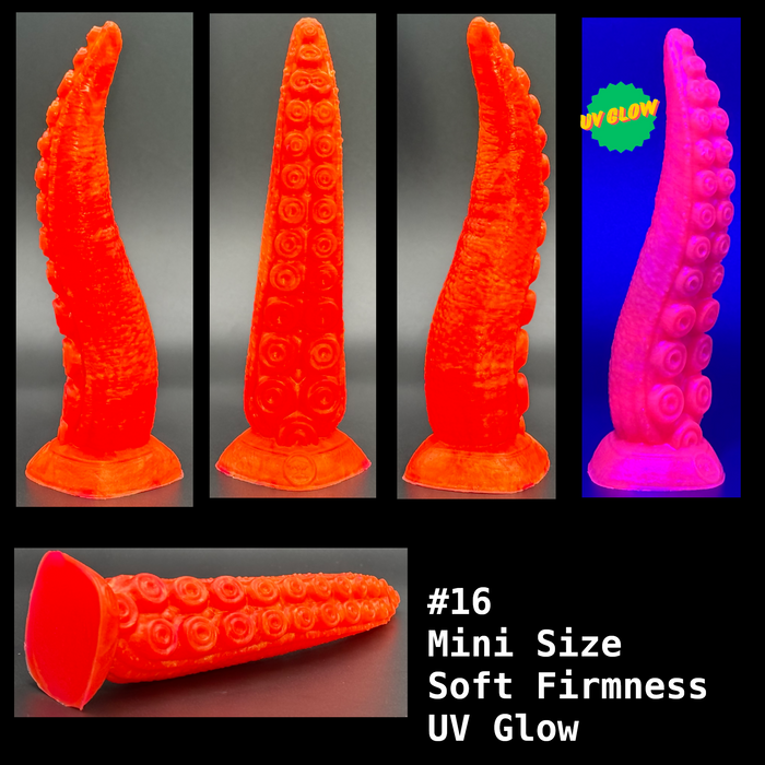 NSFW * Takuma - The Nanaimoteuthis Tentacle Dildo (Pre-Mades - Mini Size) * Body-Safe Platinum Cure Silicone