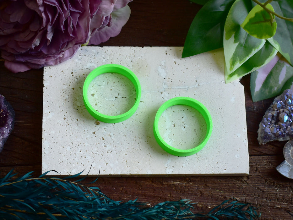 Ear Tunnels 10-100mm Neon Green | Pair | Ultra Light Thin-wall Ear Plugs | Gauge Earrings | Gauged Plugs