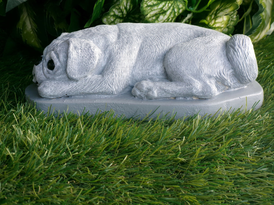 Pug Dog Concrete Statue 9x5x3" high