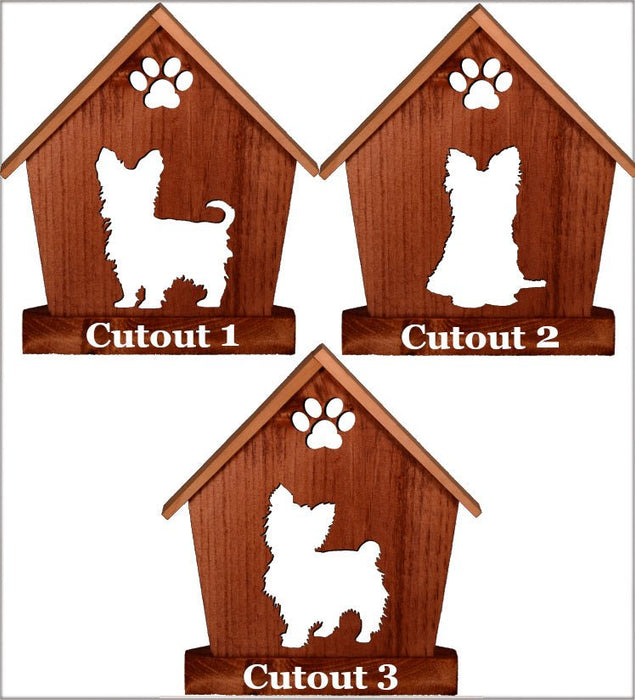 YORKIE Personalized Dog Memorial Gift | Doghouse LED Tealight - DogPound Creations