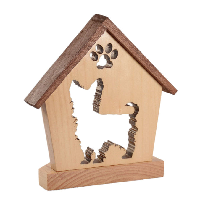 YORKIE Personalized Dog Memorial Gift | Doghouse LED Tealight - DogPound Creations