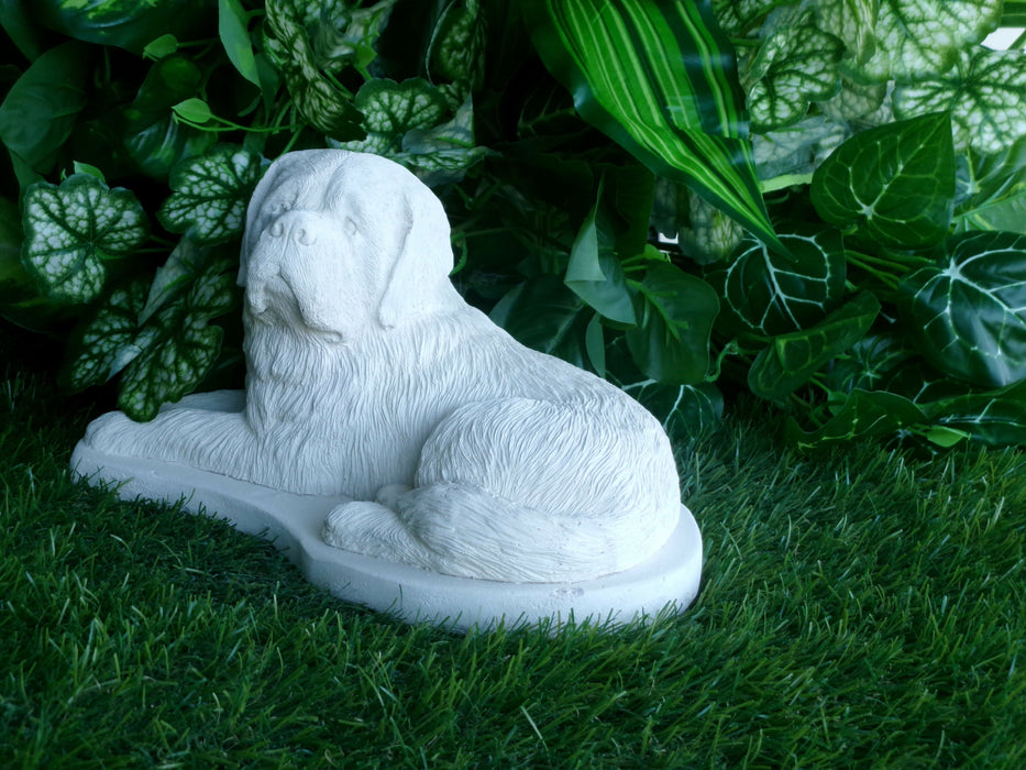 St Bernard Dog Concrete Statuary 11 x 5-1/2 x 6" High