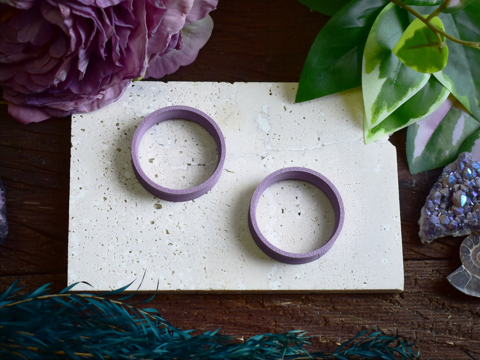 Ear Tunnels 10-100mm Lavender | Pair | Ultra Light Thin-wall Ear Plugs | Gauge Earrings | Gauged Plugs