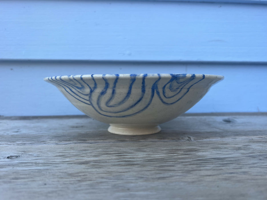 blue & black oyster bowl