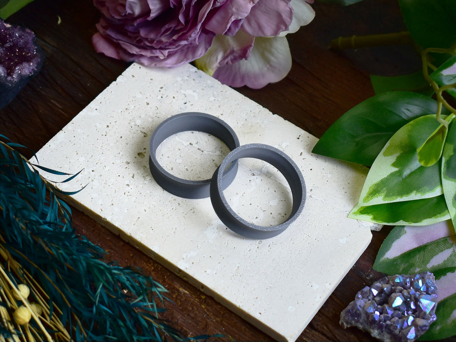 Ear Tunnels 10-100mm Grey | Pair | Ultra Light Thin-wall Ear Plugs | Gauge Earrings | Gauged Plugs