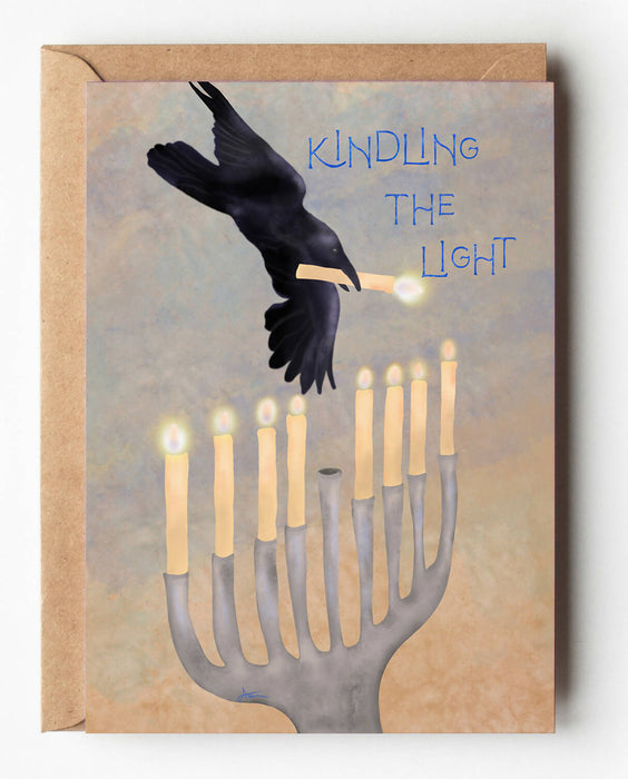 Kindling the Light Card, Hanukkah Card
