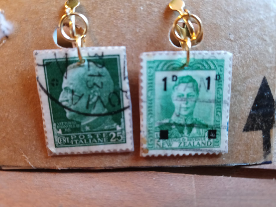 Stamp Clip-on Earrings