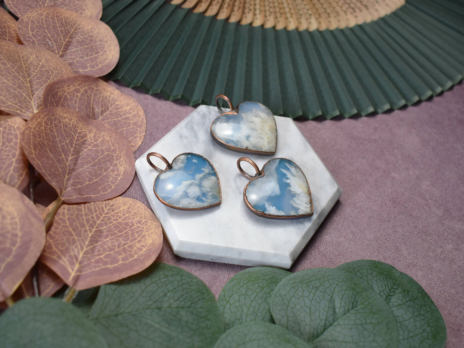 Copper Pendant with Doublet Agate