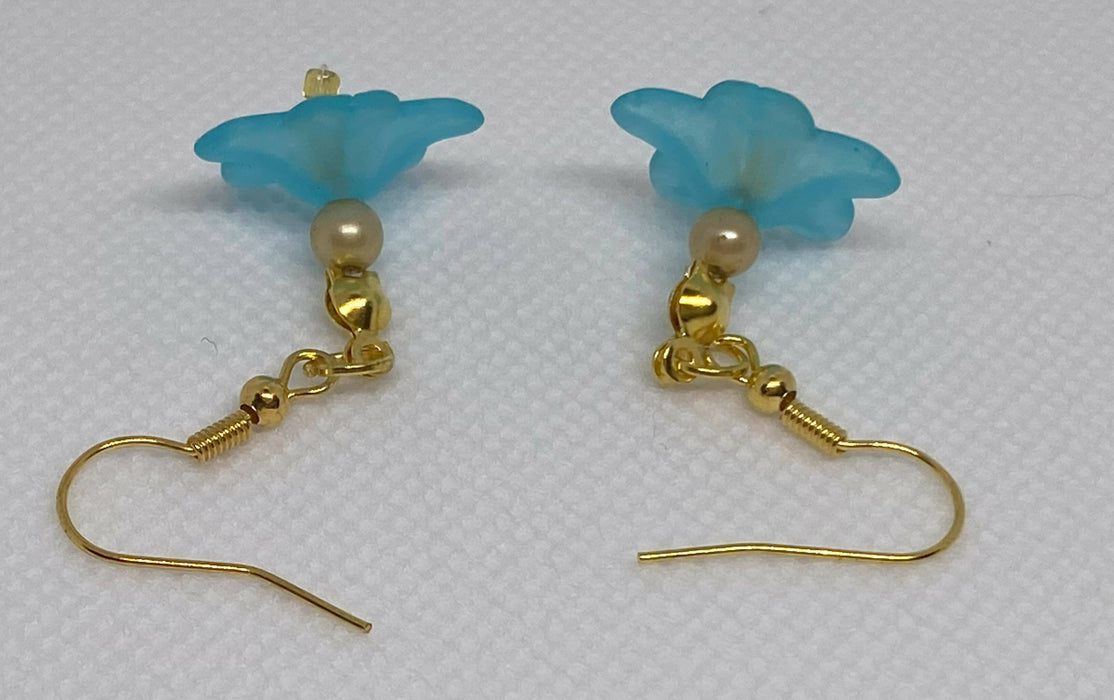 Blue Flower Earrings