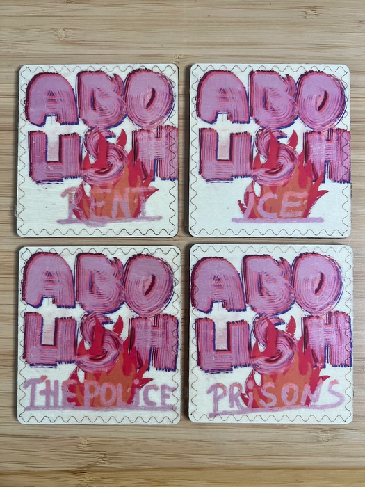 Abolish Prisons Coasters