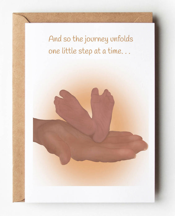 Little Steps Card, Birth and New Beginnings Card