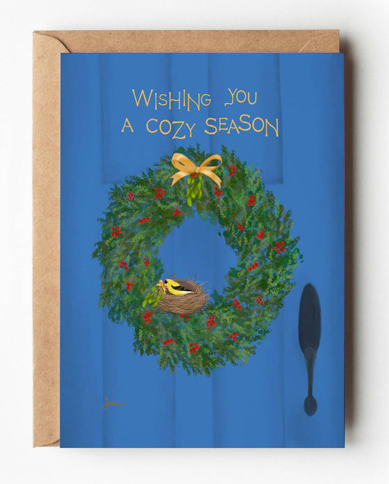 Cozy Card, Winter Holiday Card