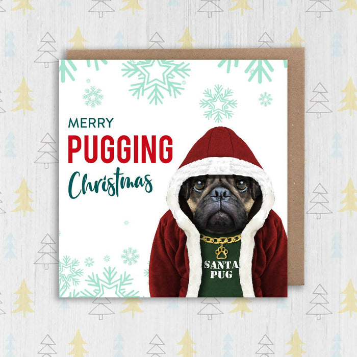 Merry Pugging Christmas card