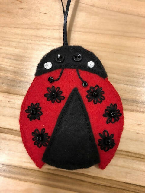 Ladybug Felt Ornament