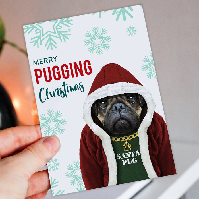 Merry Pugging Christmas card