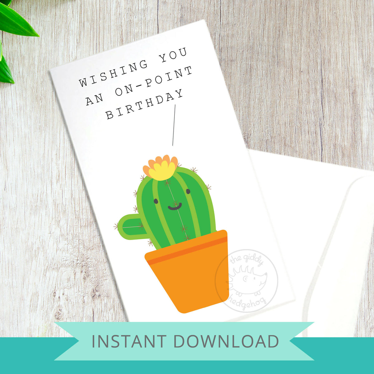 DIY Printable Cactus Puns Greeting Cards, for Birthday, St Patrick's Day,  Valentine's Day, Instant Download